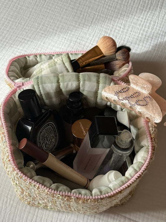 The “Leaving in Five” Makeup Bag